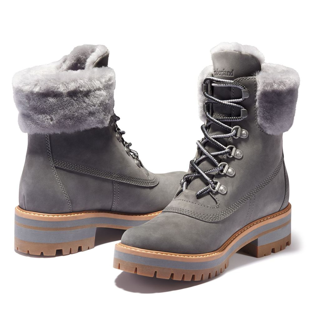 Timberland 6-Inch Μποτακια Γυναικεια Γκρι - Courmayeur Valley Waterproof - Greece 1976520-UD